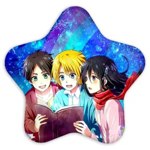 پیکسل ستاره ای ارن و میکاسا و آرمین انیمه اتک آن تایتان Attack on Titan