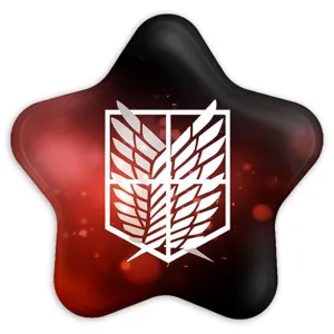 پیکسل ستاره ای بال آزادی انیمه اتک آن تایتان Attack on Titan