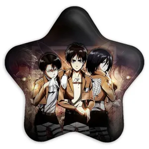 پیکسل ستاره ای ارن و میکاسا و لیوای انیمه اتک آن تایتان Attack on Titan