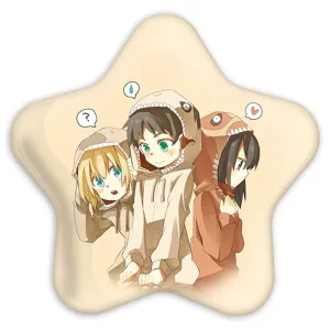 پیکسل ستاره ای آرمین و میکاسا و ارن انیمه اتک آن تایتان Attack on Titan