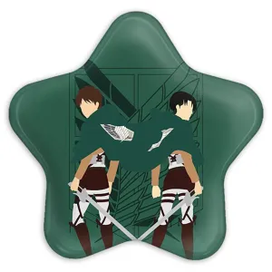 پیکسل ستاره ای ارن و لیوای انیمه اتک آن تایتان Attack on Titan