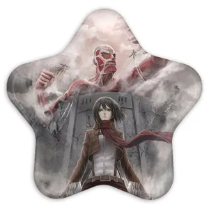 پیکسل ستاره ای میکاسا و تایتان غول آسا انیمه اتک آن تایتان Attack on Titan