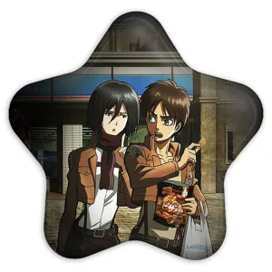 پیکسل ستاره ای میکاسا و ارن انیمه اتک آن تایتان Attack on Titan