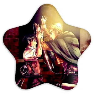 پیکسل ستاره ای اروین و لیوای انیمه اتک آن تایتان Attack on Titan