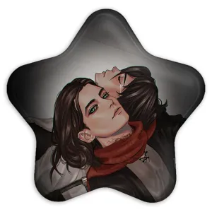 پیکسل ستاره ای میکاسا و ارن انیمه اتک آن تایتان Attack on Titan