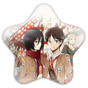 پیکسل ستاره ای ارن و میکاسا انیمه اتک آن تایتان Attack on Titan