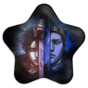 پیکسل ستاره ای اروین و لیوای انیمه اتک آن تایتان Attack on Titan
