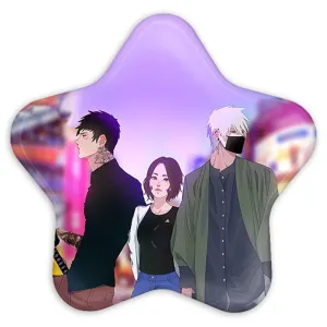 پیکسل ستاره ای کاکاشی و رین و اوبیتو انیمه ناروتو Naruto