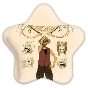 پیکسل ستاره ای لوفی انیمه وان پیس One Piece
