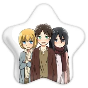پیکسل ستاره ای میکاسا و ارن و ارمین انیمه اتک آن تایتان Attack on Titan