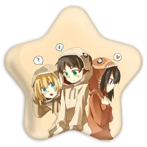 پیکسل ستاره ای میکاسا و ارن و ارمین انیمه اتک آن تایتان Attack on Titan