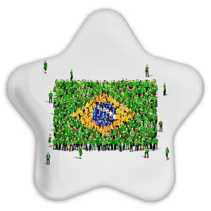 پیکسل ستاره ای پرچم برزیل