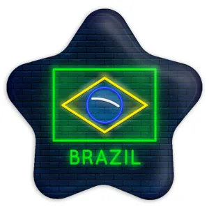 پیکسل ستاره ای پرچم برزیل