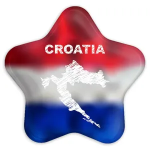 پیکسل ستاره ای پرچم کرواسی