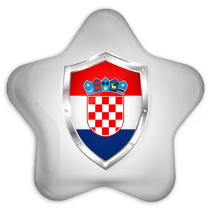 پیکسل ستاره ای پرچم کرواسی