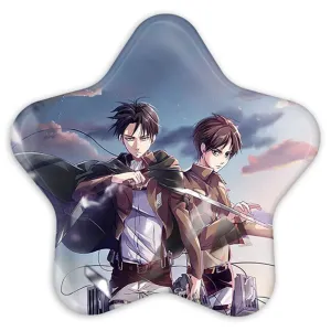 پیکسل ستاره ای لیوای و ارن انیمه اتک آن تایتان Attack on Titan