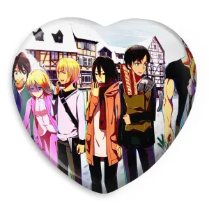 پیکسل قلبی ارن و میکاسا انیمه اتک آن تایتان Attack on Titan