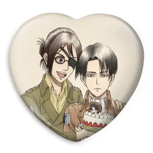 پیکسل قلبی هانجی و لیوای انیمه اتک آن تایتان Attack on Titan