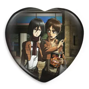 پیکسل قلبی میکاسا و ارن انیمه اتک آن تایتان Attack on Titan