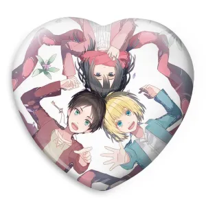 پیکسل قلبی ارن و میکاسا و آرمین انیمه اتک آن تایتان Attack on Titan