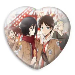 پیکسل قلبی ارن و میکاسا انیمه اتک آن تایتان Attack on Titan