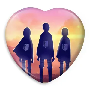 پیکسل قلبی میکاسا و ارن و آرمین انیمه اتک آن تایتان Attack on Titan