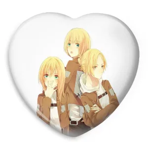 پیکسل قلبی هیستوریا و ارمین و آنی انیمه اتک آن تایتان Attack on Titan