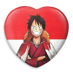 پیکسل قلبی لوفی انیمه وان پیس One Piece