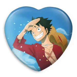 پیکسل قلبی لوفی دی مانکی انیمه وان پیس One Piece
