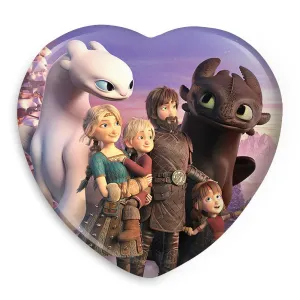 پیکسل قلبی اژدها سواران DreamWorks Dragons
