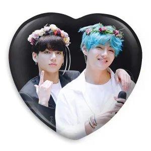 پیکسل قلبی تهیونگ و جونگ کوک ویکوک گروه بی تی اس BTS