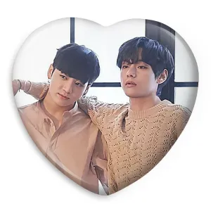 پیکسل قلبی تهیونگ و جونگ کوک ویکوک گروه بی تی اس BTS