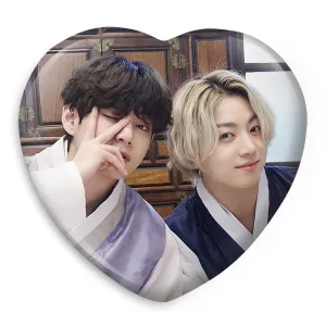 پیکسل قلبی تهیونگ و جونگ کوک ویکوک گروه بی تی اس BTS