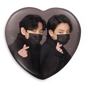 پیکسل قلبی تهیونگ و جونگ کوک ویکوک گروه بی تی اس BTS