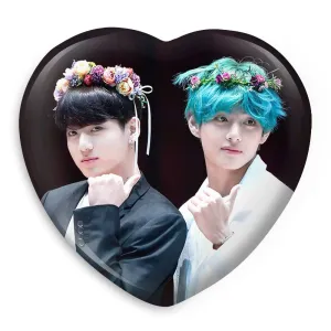 پیکسل قلبی تهیونگ و جونگ کوک ویکوک گروه بی تی اس BTS