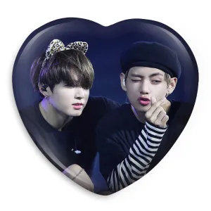 پیکسل قلبی تهیونگ و جونگ کوک ویکوک گروه بی تی اس BTS