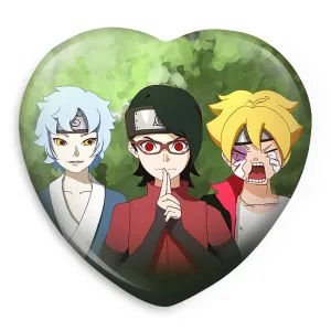 پیکسل قلبی سارادا و بوروتو و میتسوکی انیمه بوروتو Boruto