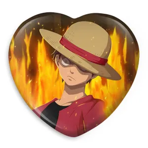 پیکسل قلبی لوفی انیمه وان پیس One Piece