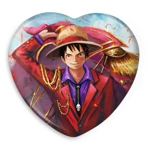 پیکسل قلبی لوفی انیمه وان پیس One Piece