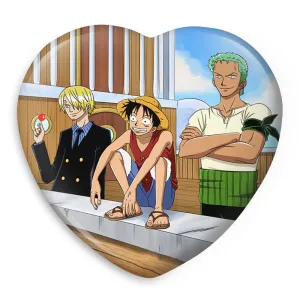 پیکسل قلبی زورو و لوفی و سانجی انیمه وان پیس One Piece