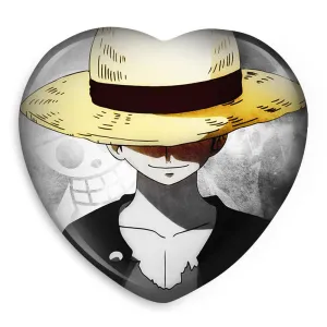 پیکسل قلبی لوفی انیمه وان پیس One Piece