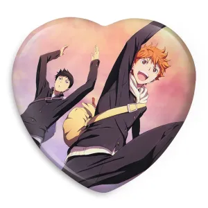 پیکسل قلبی کاگیاما و هیناتا انیمه هایکیو Haikyu