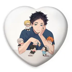 پیکسل قلبی تیم کاراسونو انیمه هایکیو Haikyu