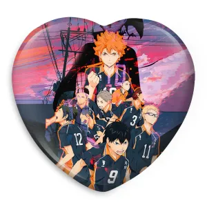 پیکسل قلبی تیم کاراسونو انیمه هایکیو Haikyu
