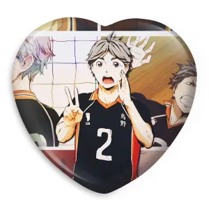 پیکسل قلبی میا اوسامو انیمه هایکیو Haikyu