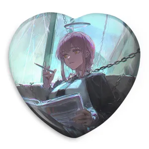 پیکسل قلبی ماکیما انیمه مرد اره ای Chainsaw Man