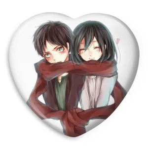 پیکسل قلبی میکاسا و ارن انیمه اتک آن تایتان Attack on Titan