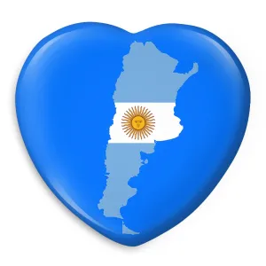 پیکسل قلبی پرچم آرژانتین