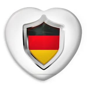 پیکسل قلبی پرچم آلمان