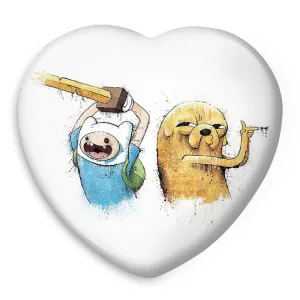 پیکسل قلبی جیک و فین وقت ماجراجویی Adventure Time